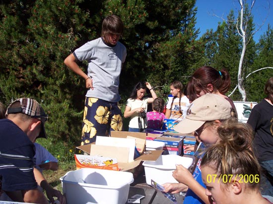 2006 family reunion in Yellowstone National Park